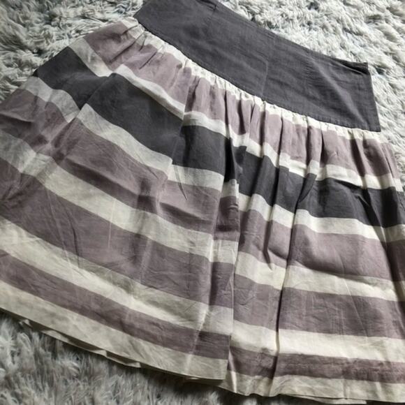 GAP muted colorblock striped short high waisted high rise a-line skirt - Picture 5 of 8